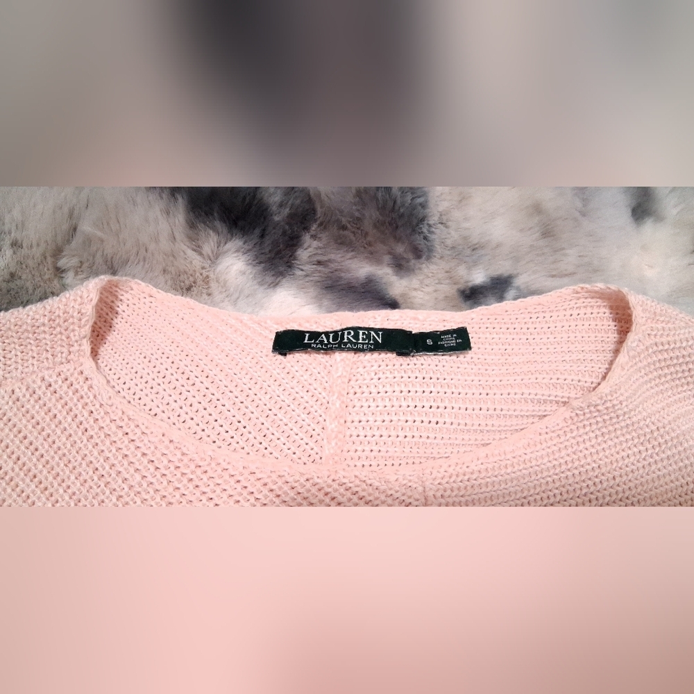 Ralph Lauren Women's Vintage Pink Round Neck Pullover Sweater Size Small - Picture 10 of 16